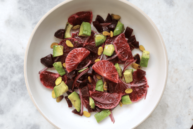 Citrus Avocado Salad with Maple-Dijon Dressing (Vegan Side Salad)